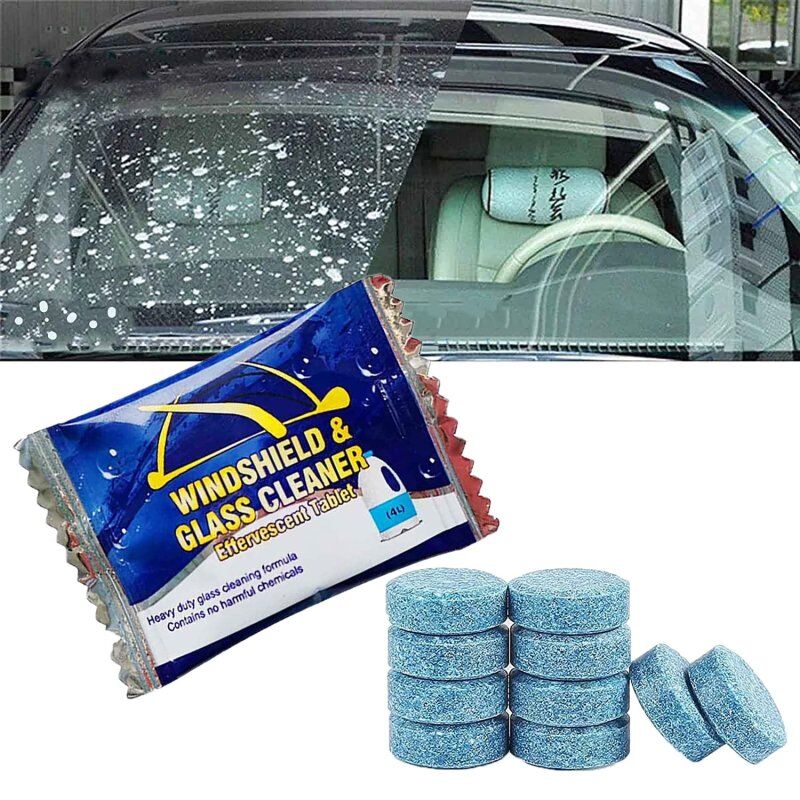 Δισκία Καθαρισμού Τζαμιών, Συμπυκνωμένο Καθαριστικό για Αυτοκίνητο και Σπίτι – 10 τεμ. – WindshieldCleanTab » Murzl Glass Cleaning Tablets, Concentrated Cleaner for Car and Home – 10 pcs – WindshieldCleanTab