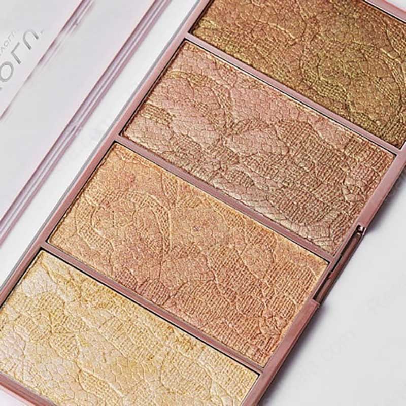 Highlighter Προσώπου, Παλέτα με 4 Απίθανα Χρώματα – FaceHighlighter » Murzl face-highlighter-palette-of-4-incredible-colors