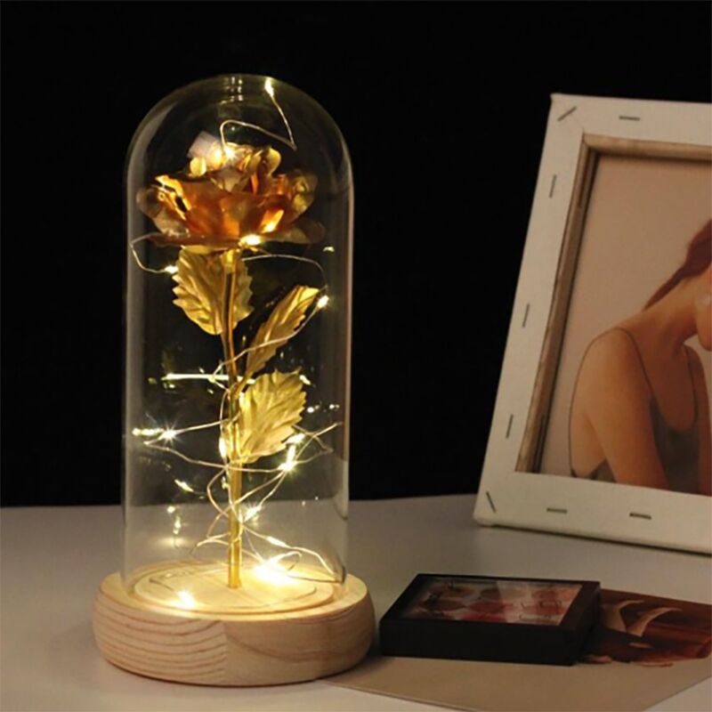 Glowing Eternal Rose in a Glass Bottle – EternalRose » Murzl glowing-eternal-rose-in-a-glass-bottle-eternalrose