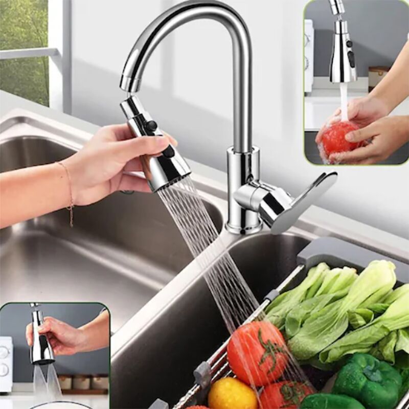 Επεκτάτης Βρύσης με Περιστροφή 360° – FaucNozzle » Murzl rotating-360-faucet-extender-faucnozzle