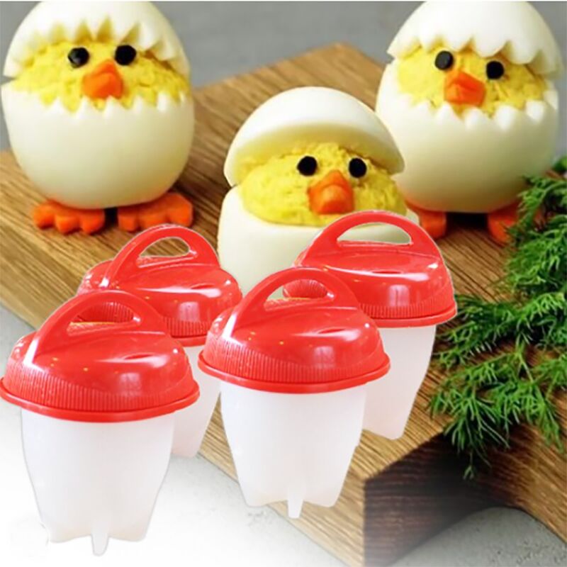 Σιλικόνες φόρμες βρασμένων αυγών, 6 τεμάχια - EggBoil » Murzl silicone-egg-boiling-molds-6-pieces