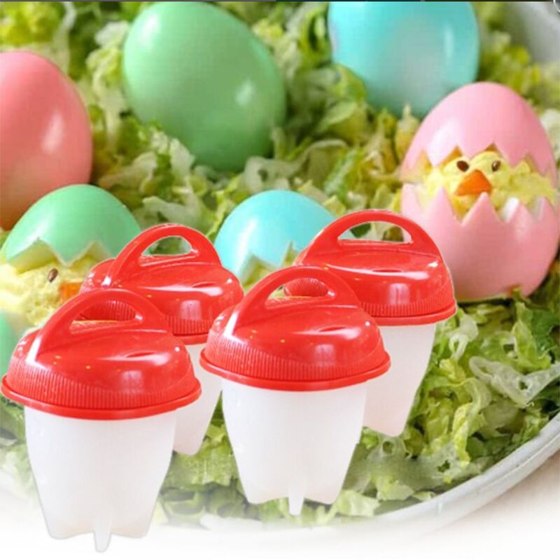 Σιλικόνες φόρμες βρασμένων αυγών, 6 τεμάχια - EggBoil » Murzl silicone-egg-boiling-molds-6-pieces