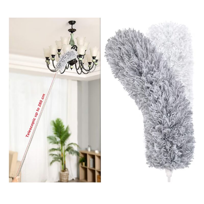 Dust brush with telescopic handle and two attachments - DustBrush » Murzl dust-brush-with-telescopic-handle